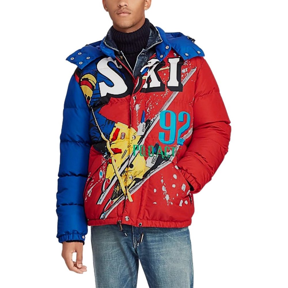 NEW Rare Polo Ralph Lauren Puffer Jacket! Small Retro 92 Suicide Skier USA & Ski